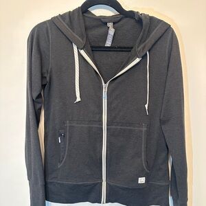 Vuori Zip Up Halo Black Hoodie XS